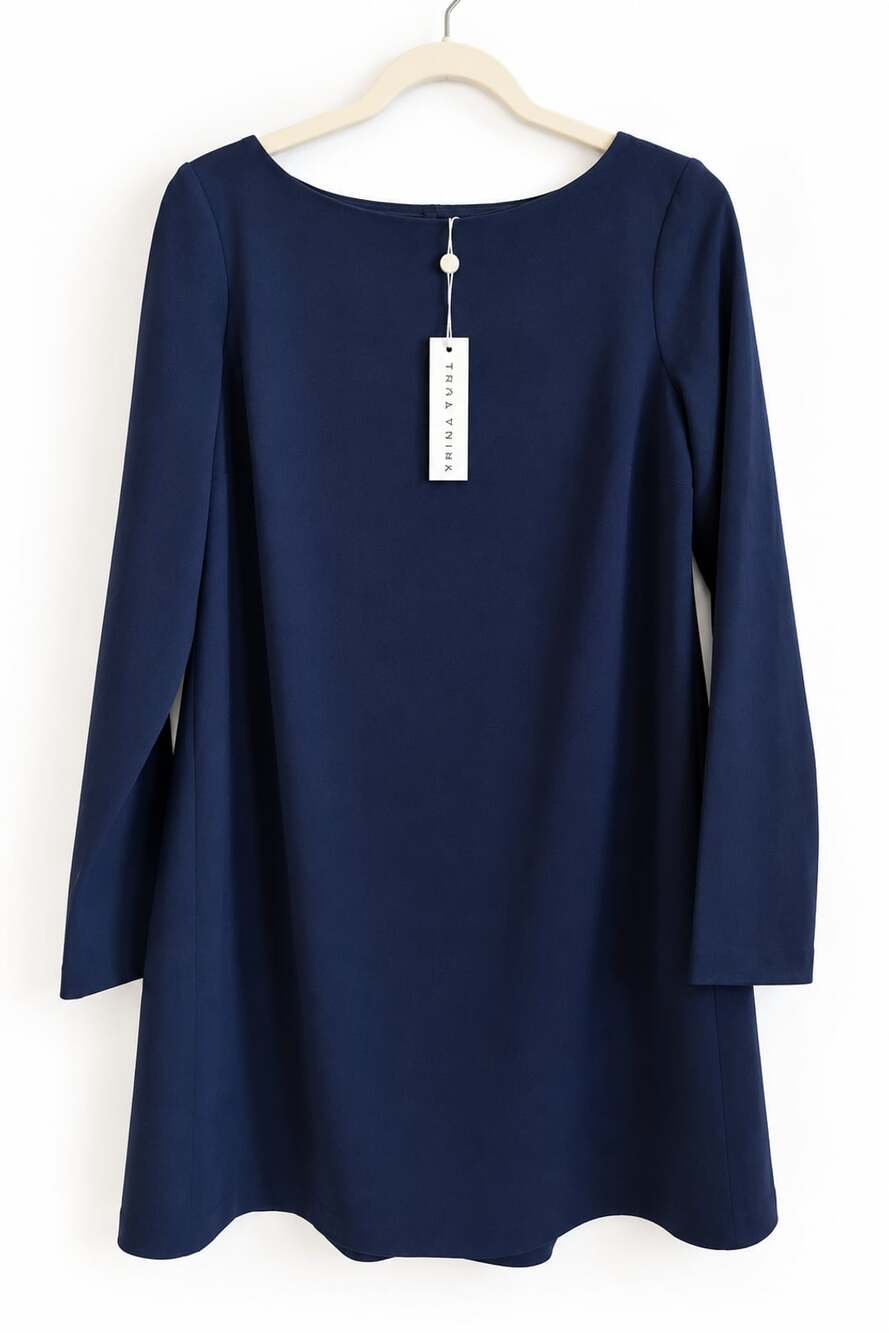Trina Turk Women's Twist Front Slip Dress, Indigo, 12 :NWT